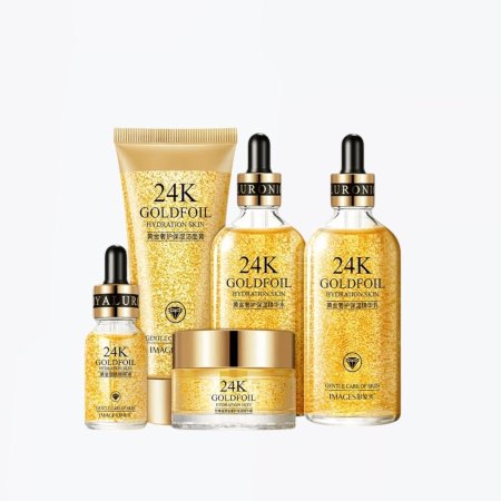 باكيج العناية بالبشرة/👑 24K Goldfoil Skincare Set