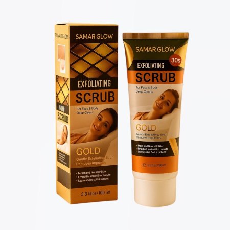سكراب مقشر بتركيبة الذهب للوجه والجسم – 100 مل/– Kaliya Beauty Gold Scrub