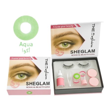 � عدسات أكوا الجمالية من SHEGLAM نظرة ناعمة… بلون البحر الساحر! 🌊✨