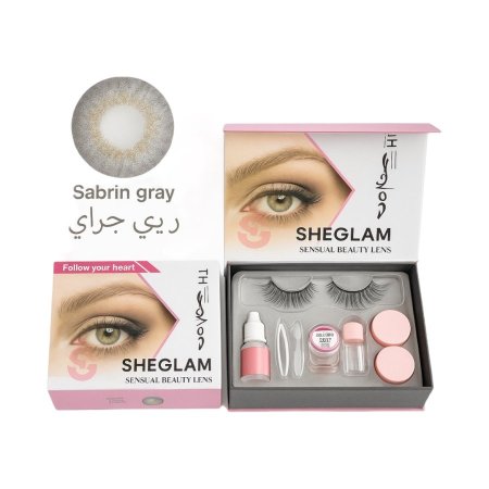 � عدسات صابرين جراي من SHEGLAM نظرة رمادية فخمة… تسرق الأنظار!  ✨ اللون: رمادي ناعم ممزوج بتدرجات ذهبية خفيفة لإطلالة طبيعية ومميزة