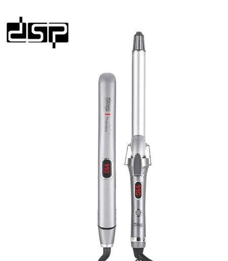 مجموعة تصفيف الشعر DSP 80156 (2 في 1) مكواة لفرد وتجعيد الشعر