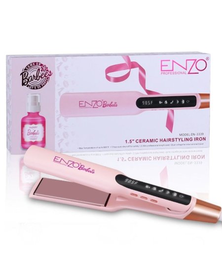 “إنزو بروفيشنال (ENZO Professional) – مكواة فرد الشعر نانو تيتانيوم 1080 درجة فهرنهايت”