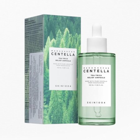 SKIN1004 Madagascar Centella Tea-Trica Relief Ampoule – 100 مل/سكين1004 – أمبول مدغشقر سينتيلا بتركيبة شجرة الشاي (Tea-Trica) لتهدئة البشرة – 100 مل